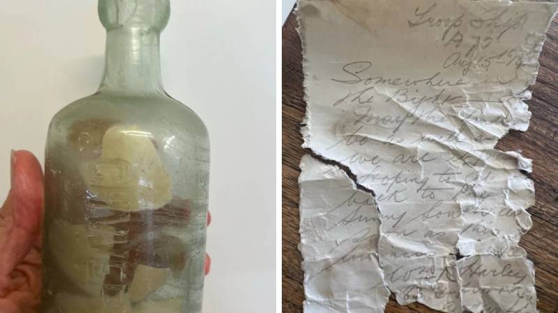 birinci dunya savasina giden iki avustralyali askerin sise icinde denize biraktigi mektuplar bir asir sonra karaya vurdu 8N2cWsWs.jpg