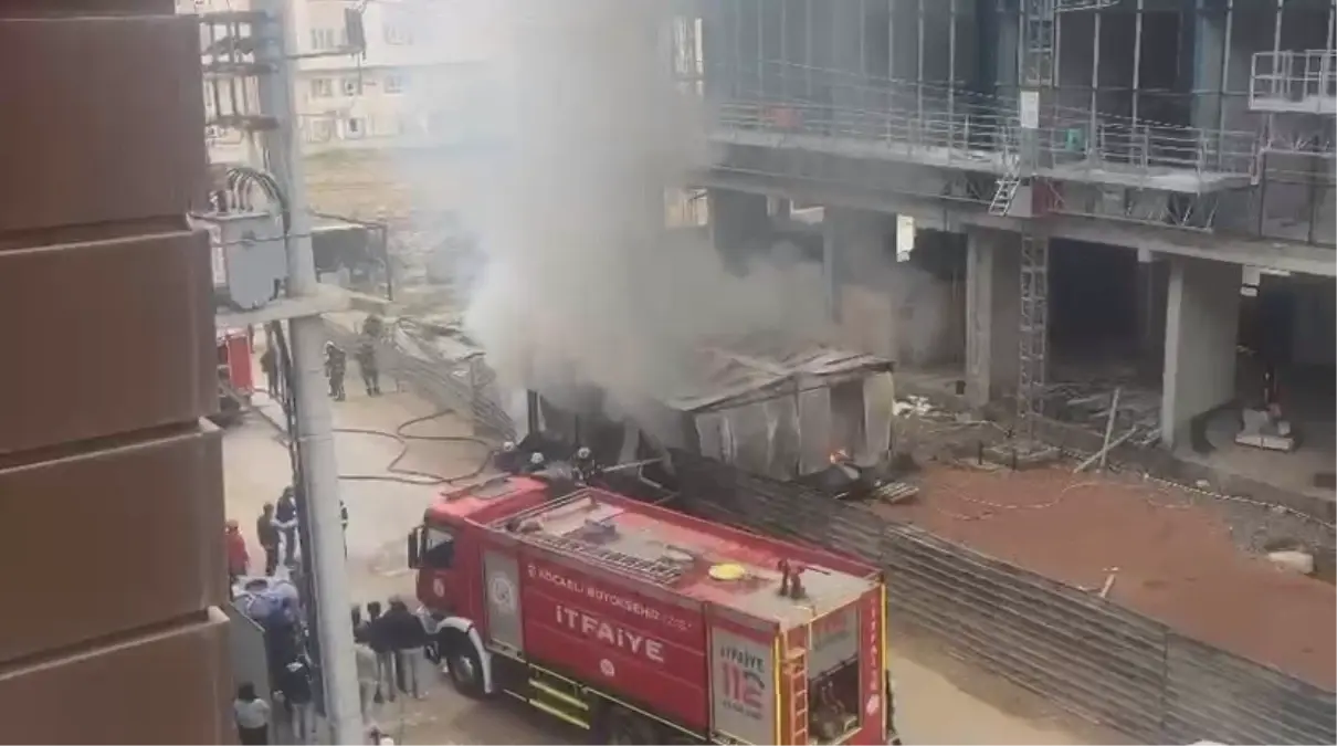 İzmit’te Konteyner Yangını