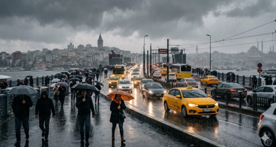 Meteoroloji Uyardı: İstanbul’da Sağanak Yağış ve Fırtına Bekleniyor